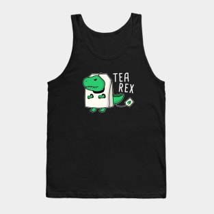 FUNNY PUN CUTE DINOSAUR TEA REX T-REX Tank Top